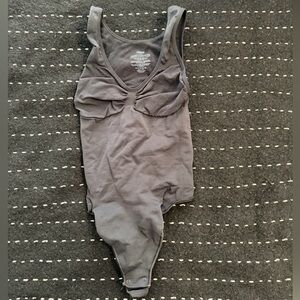 SKIMS Black Scoop-Neck Bodysuit